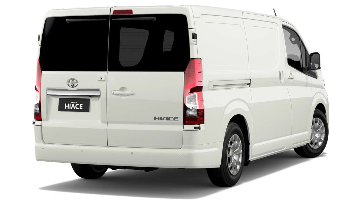 2024 Toyota HiAce Long Wheelbase Van Rear barn doors image 3