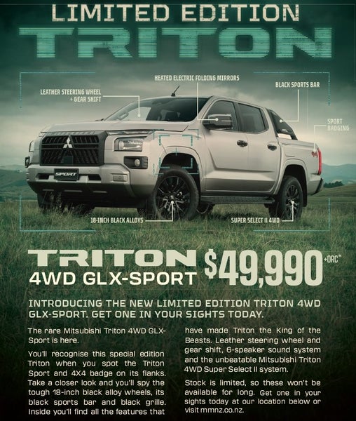 2025 Mitsubishi Triton GLX Sport 4x4 - Limited... image 3