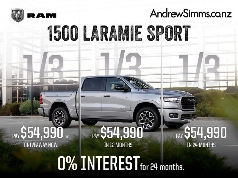 2025 Ram 1500 DT Laramie Sport Hurricane I6 Twi... image 2