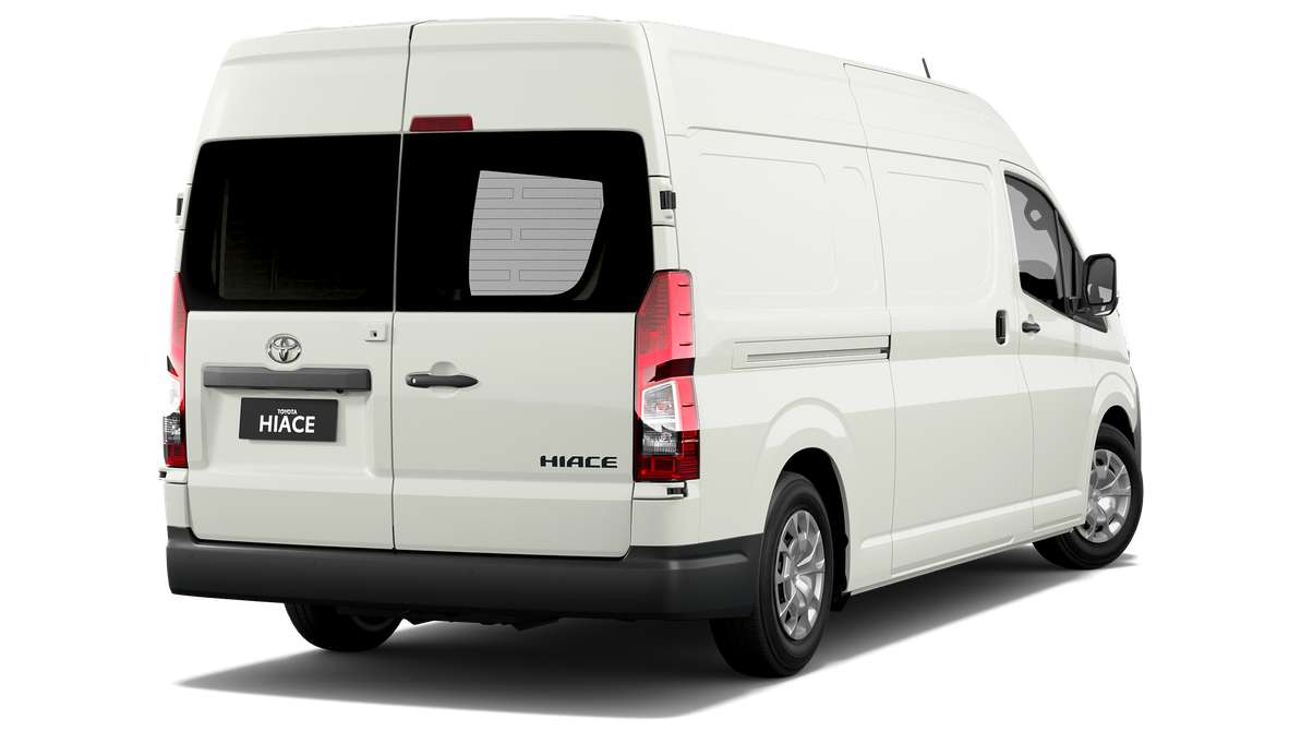 2024 Toyota HiAce Long Wheelbase Van Rear barn doors image 3