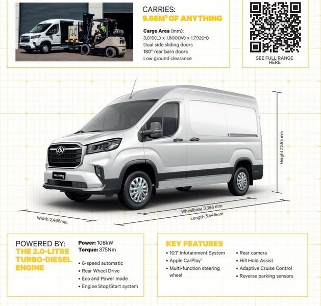 2025 LDV Deliver 9 BIG V90L2H224